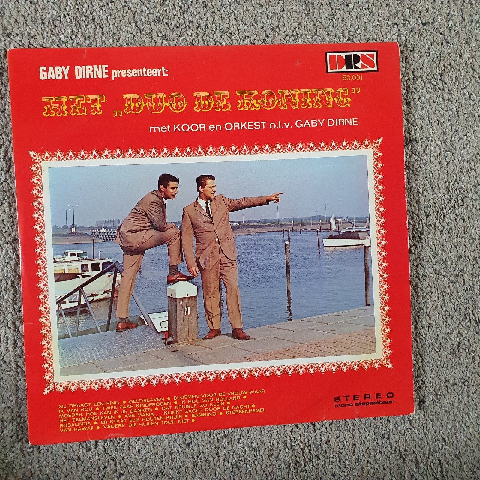 Lp  Het Duo De koning  met koor en orkest Gaby Dirne, Ophalen of Verzenden, Gebruikt, 12 inch, Levenslied of Smartlap