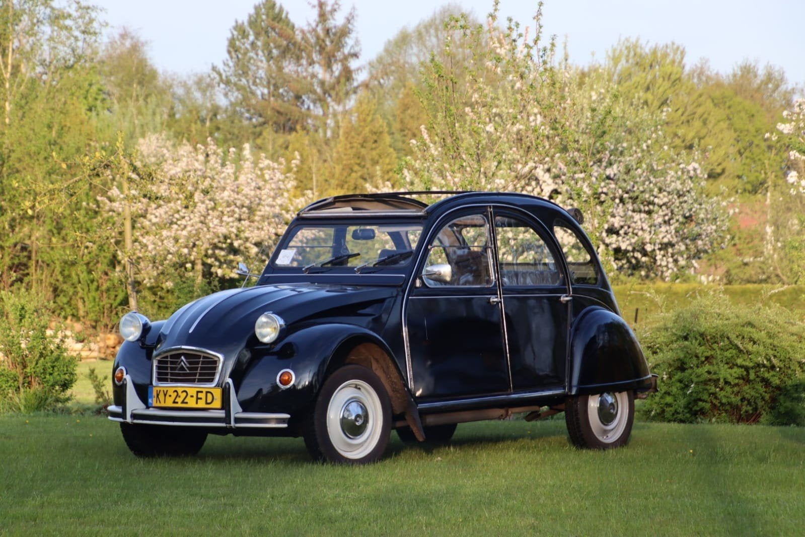 Citroën 2CV 0.6 1984 zwart, Auto's, Stof, 602 cc, 2CV, 29 pk