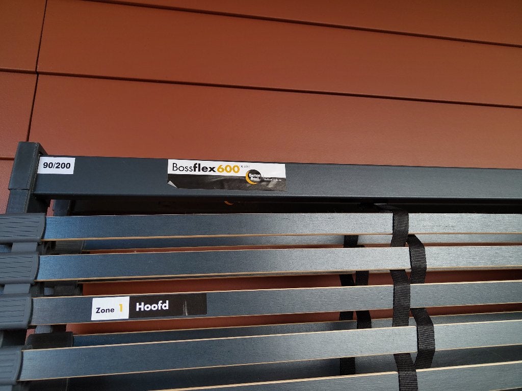 Bossflex 600 deluxe lattenbodems, Huis en Inrichting, Ophalen, Gebruikt, 90 cm, Tweepersoons