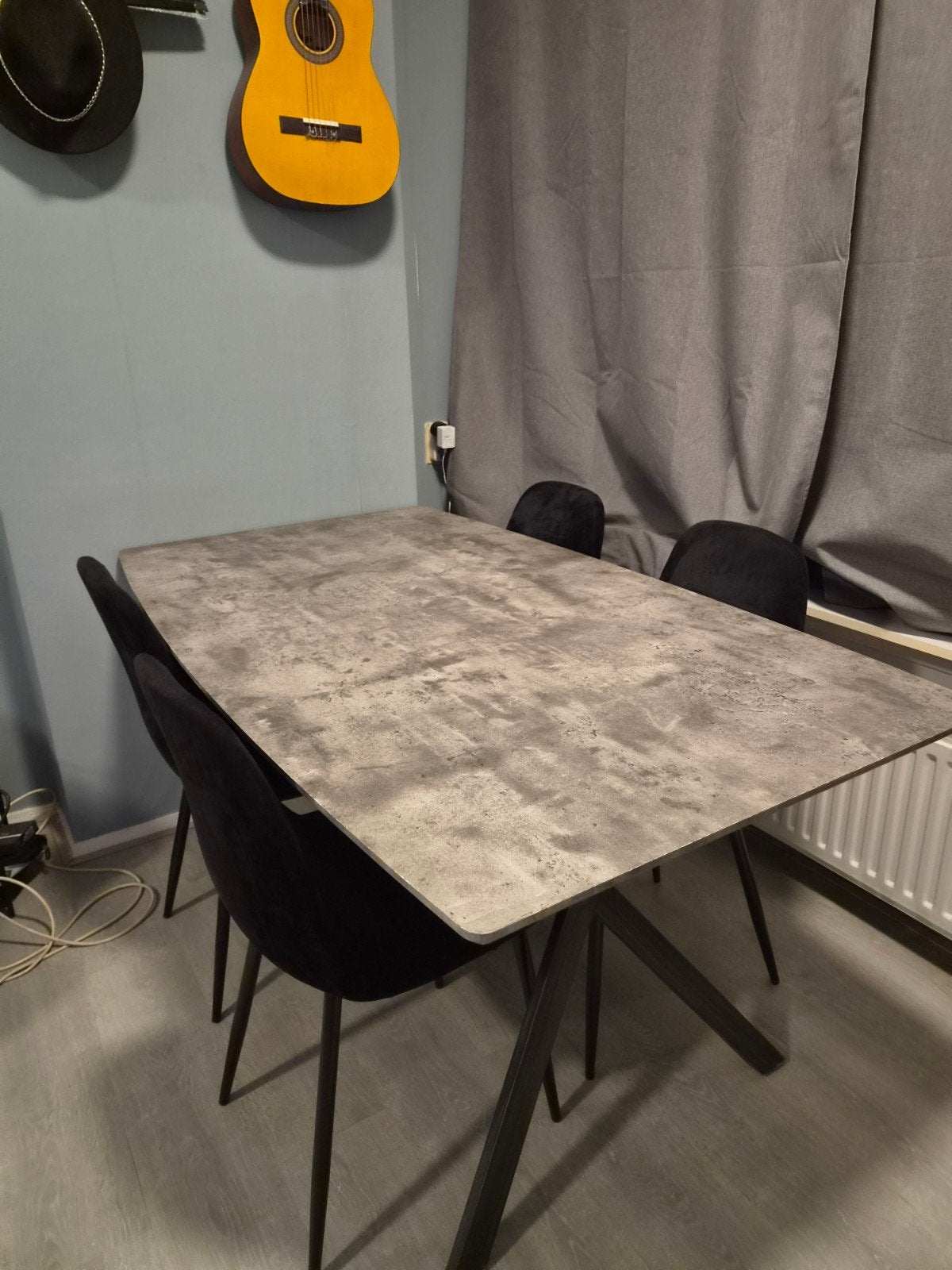 Eetkamertafel met 4 stoelen, Huis en Inrichting, Tafels | Eettafels, Ophalen, Vier personen, Rechthoekig, 50 tot 100 cm