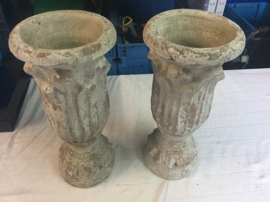 Terracotta vintage vazen, Huis en Inrichting, Overige kleuren, 41 cm, Ophalen of Verzenden, Zo goed als nieuw