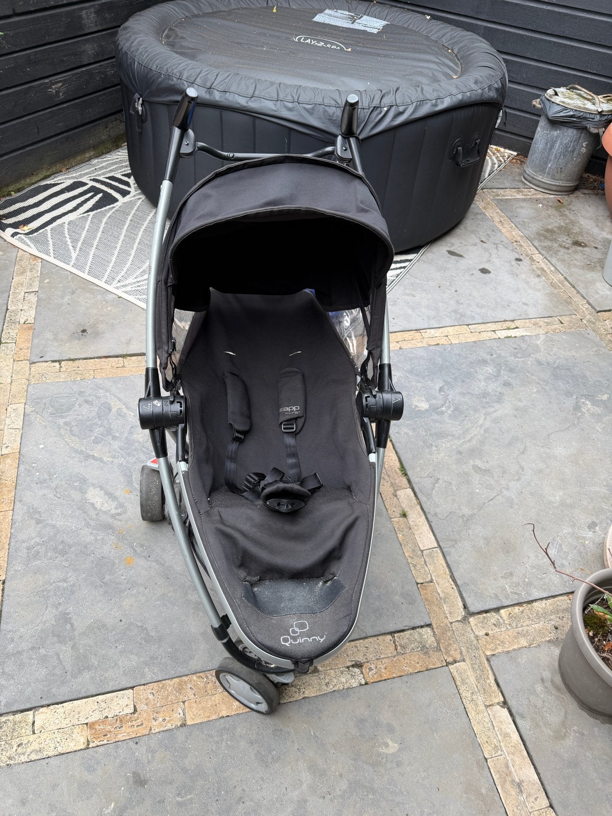 Quinny Zapp Xtra 2 Buggy - Zwart, Kinderen en Baby's, Buggy's, Ophalen, Gebruikt, Quinny, Verstelbare rugleuning