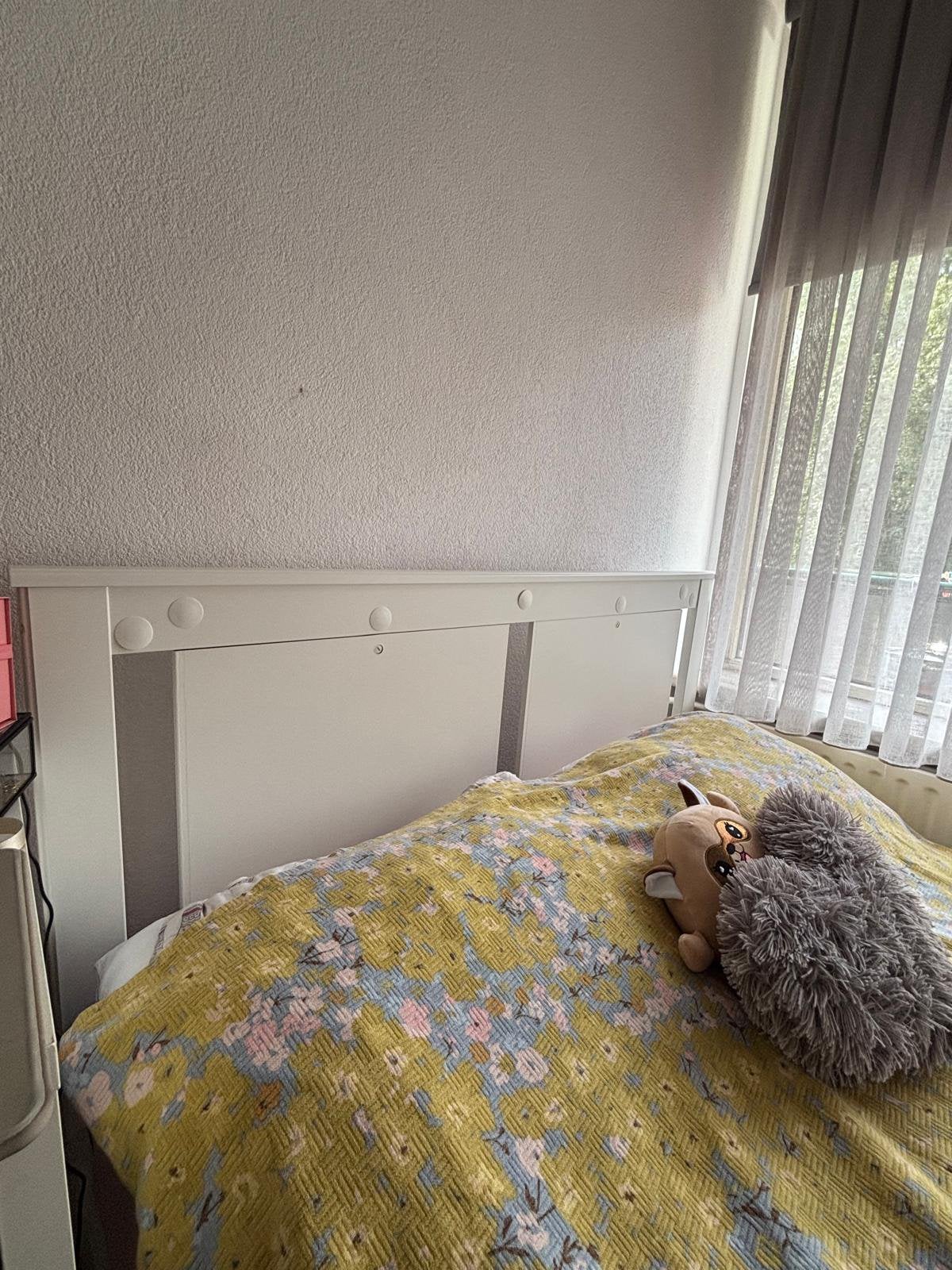 Tweepersoonsbed ( 1.40x 2.00 ) bedbodem+ laders, Ophalen, Wit, Tweepersoons, 140 cm