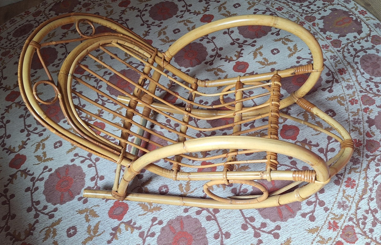 Rotan kinder schommelstoel, Ophalen, Zo goed als nieuw, Stoel(en)