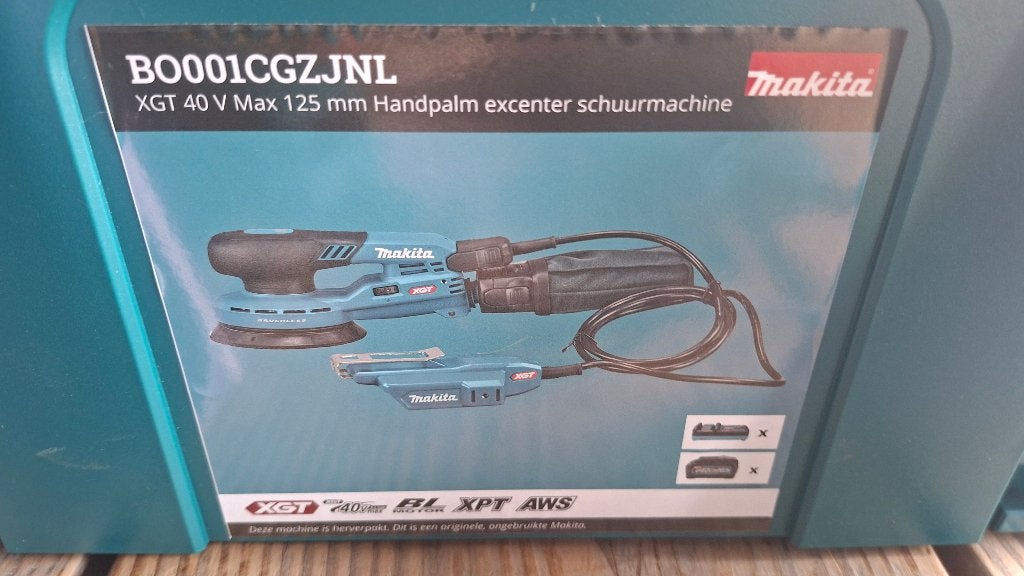 Makita BO001CGZJNL Exentrische accu schuurmachine 40v NIEUW, Auto diversen, ., Nieuw, Ophalen of Verzenden, .