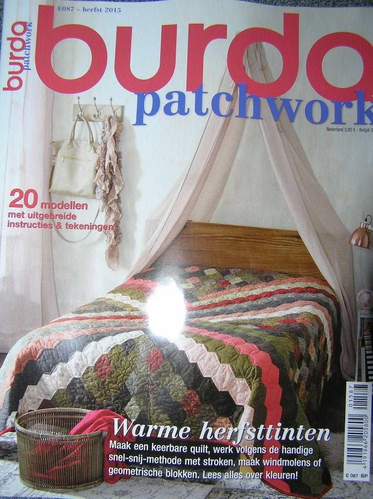 3x - Quiltmania - Burda Patchwork - Sandra, Hobby en Vrije tijd, Kledingpatronen, Overige merken, Overige typen, Vrouw, Nieuw