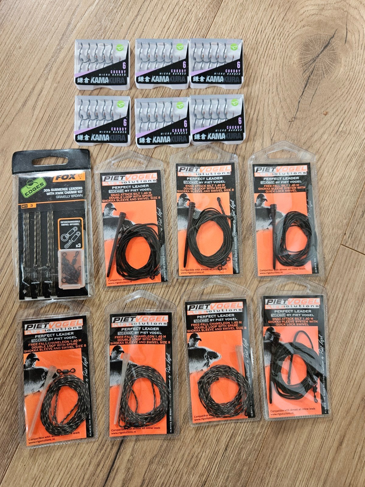 6 x Korda Kamakura + 10 Leaders Fox Piet Vogel, Ophalen of Verzenden, Overige typen