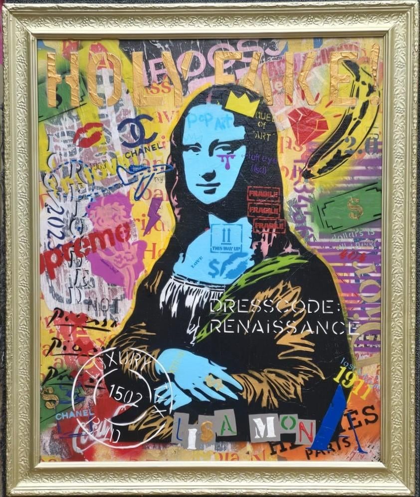 Mona lisa popart, Ophalen of Verzenden