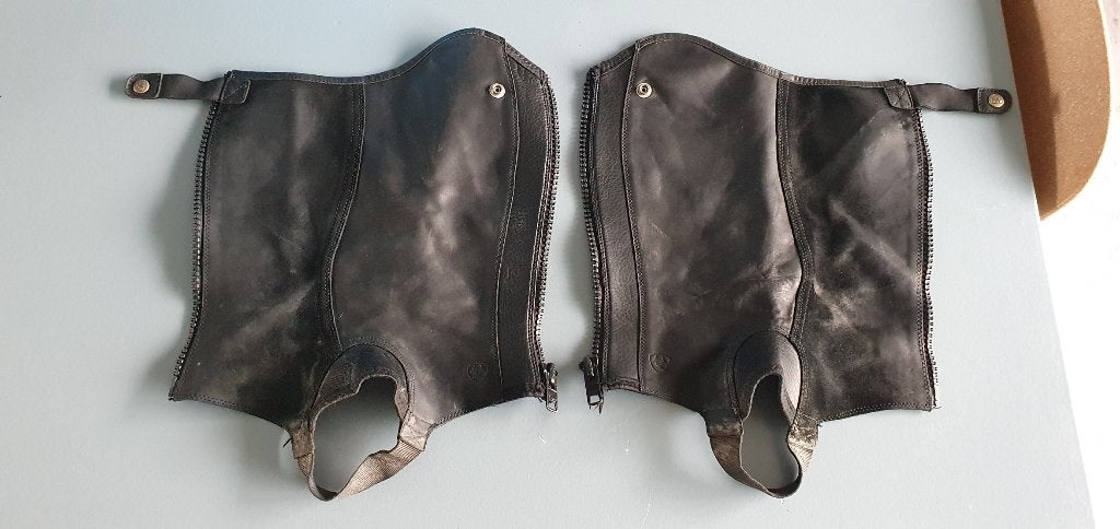 Gebruikte leren Ariat Junior Concord mini chaps, mt.15/12.5, Gebruikt, Ariat, Zwart, Overige maten