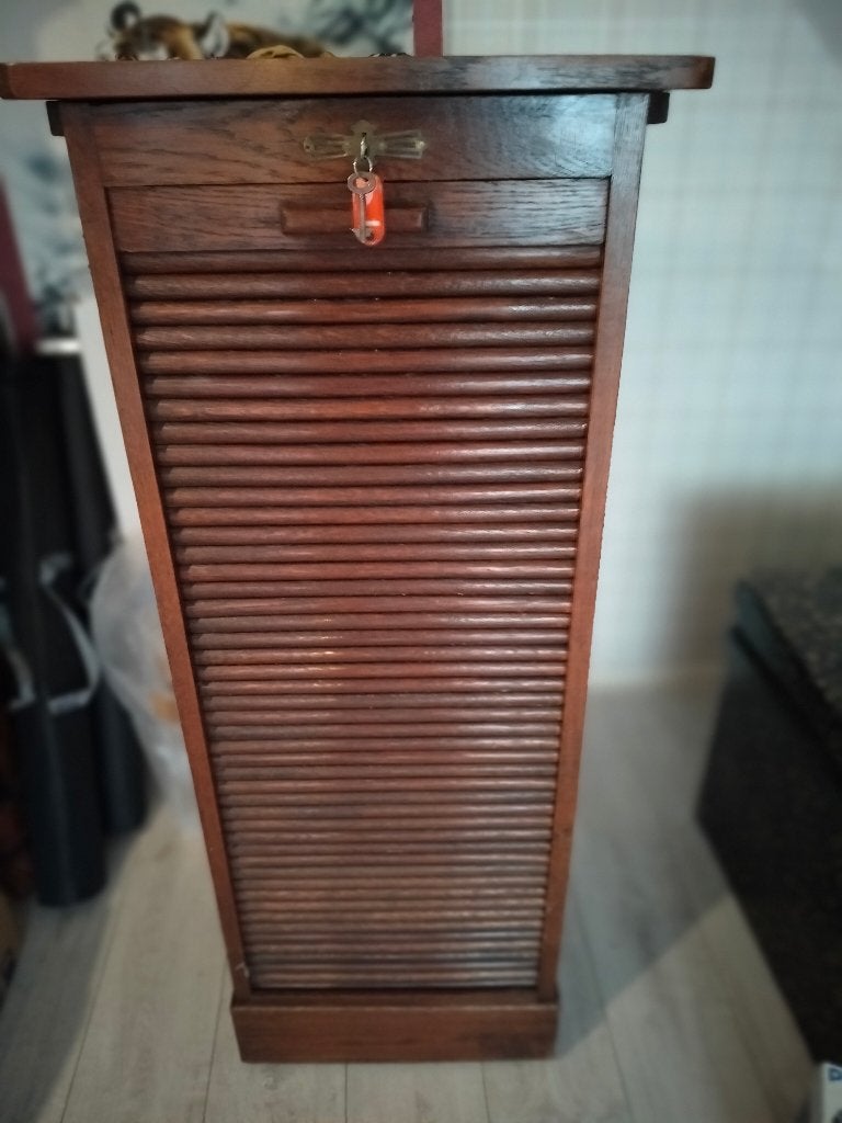 Rolluikkast vintage, Ophalen, Gebruikt, Eikenhout, 50 tot 100 cm