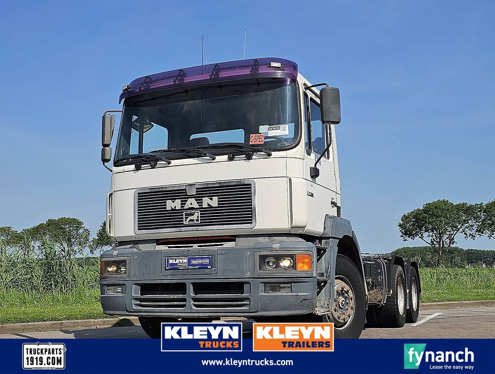 M.A.N. 26.403 F2000 6x4 manual, Euro 2, MAN, Wit, Bedrijf