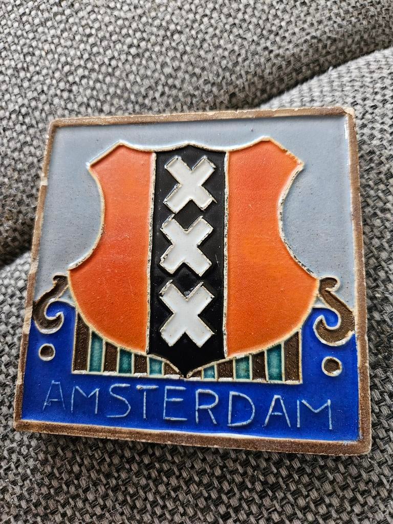 Westraven / amsterdam wapen, Antiek en Kunst, Antiek | Wandborden en Tegels, Ophalen of Verzenden