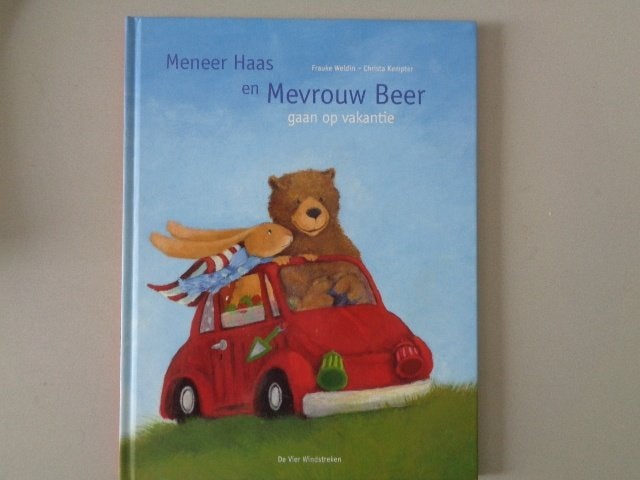 Meneer Haas en Mevrouw Beer gaan op vakantie, Boeken, Kinderboeken | Kleuters, Zo goed als nieuw, Fictie algemeen, Voorleesboek