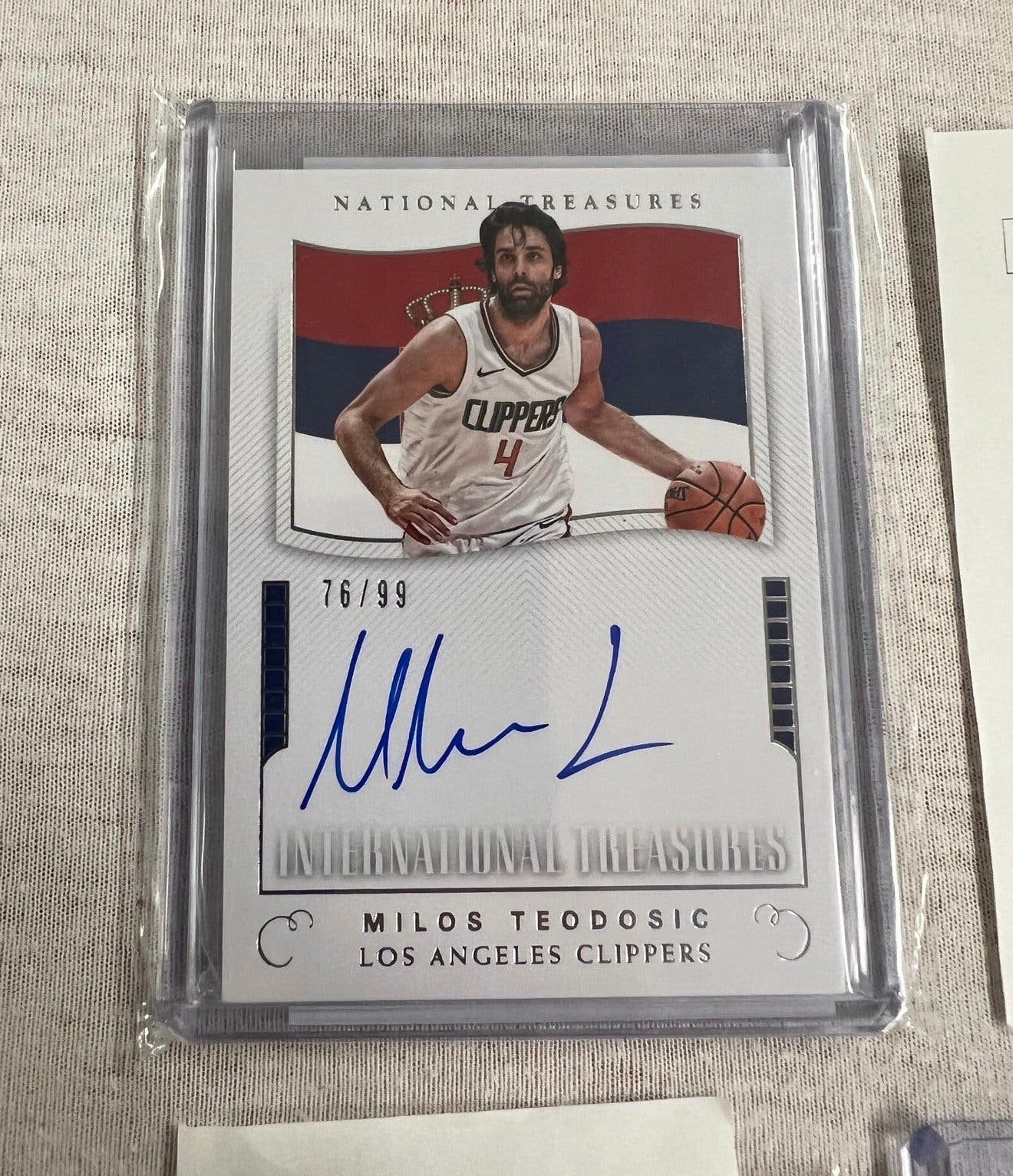 2x panini basketbal kaart met handtekening 2016-17 / 2017-18, Spelerskaart, P, P, P