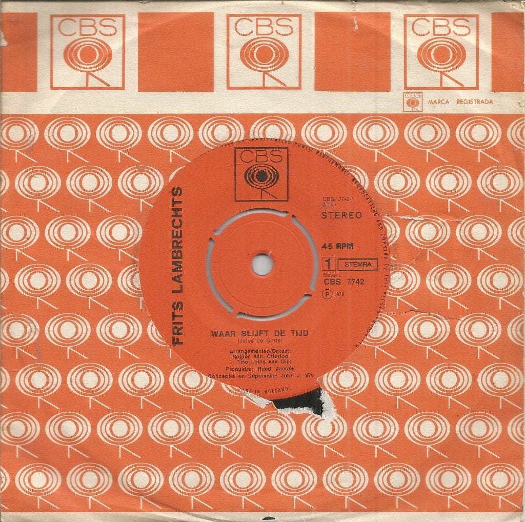 Frits Lambrechts –  Zingt Jules De Corte (1972), Gebruikt, Ophalen of Verzenden, Originele persing, Cabaret of Kleinkunst