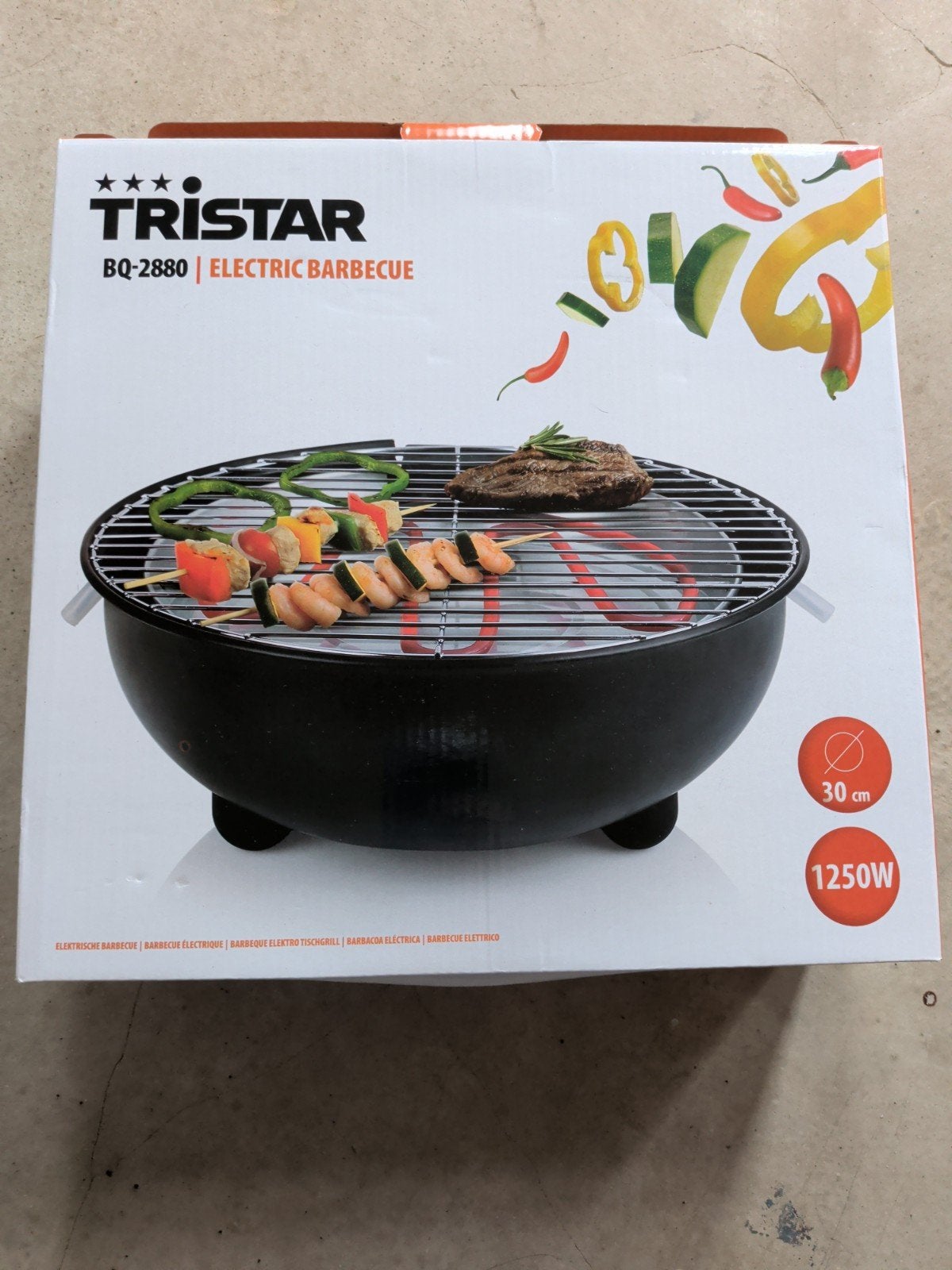 Tristar BQ-2880 Elektrische Barbecue - Nieuw in doos, Ophalen of Verzenden, Nieuw, Tristar