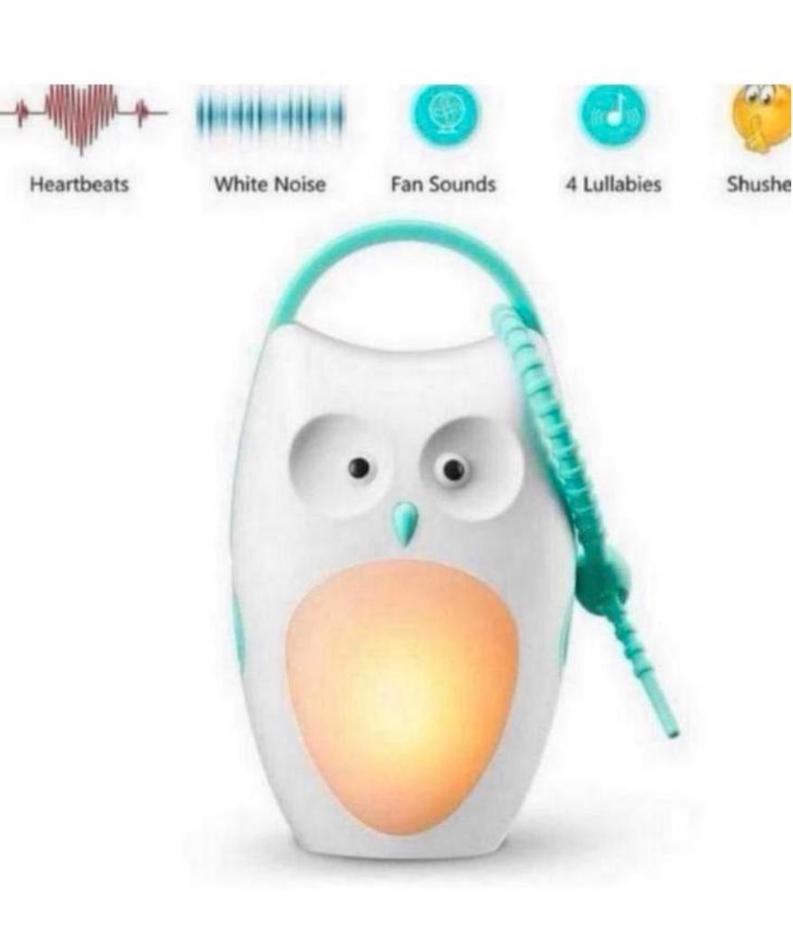 Uil nachtlamp wekker Baby babywekker + 8 geluiden oplaadbaar, Nieuw, Ophalen of Verzenden, H, H