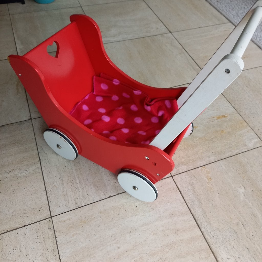 Poppenbedje / wagentje, Kinderen en Baby's, Ophalen, Gebruikt, Duw- of Trekspeelgoed