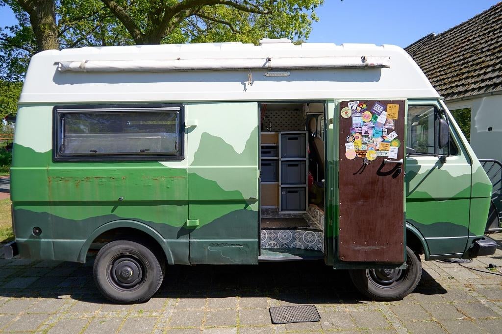 VW LT28D Camper uit 1986 (vanaf oktober belastingvrij), Caravans en Kamperen, Campers, Koelkast, Volkswagen, Tot en met 2, Particulier