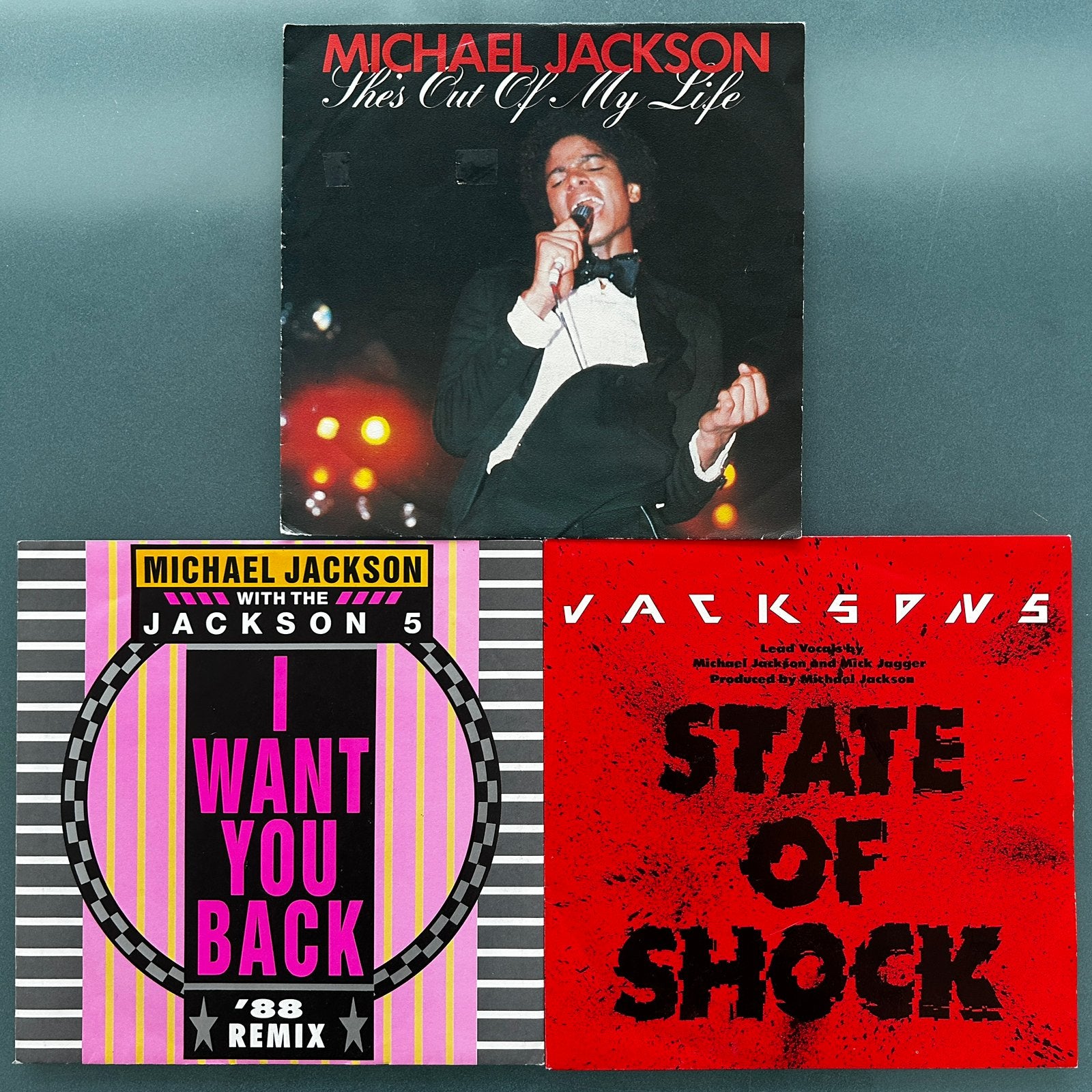 Michael Jackson/Jackson5 - 3 Singles,7”. Als geheel of los, Cd's en Dvd's, Vinyl | Pop, Ophalen of Verzenden