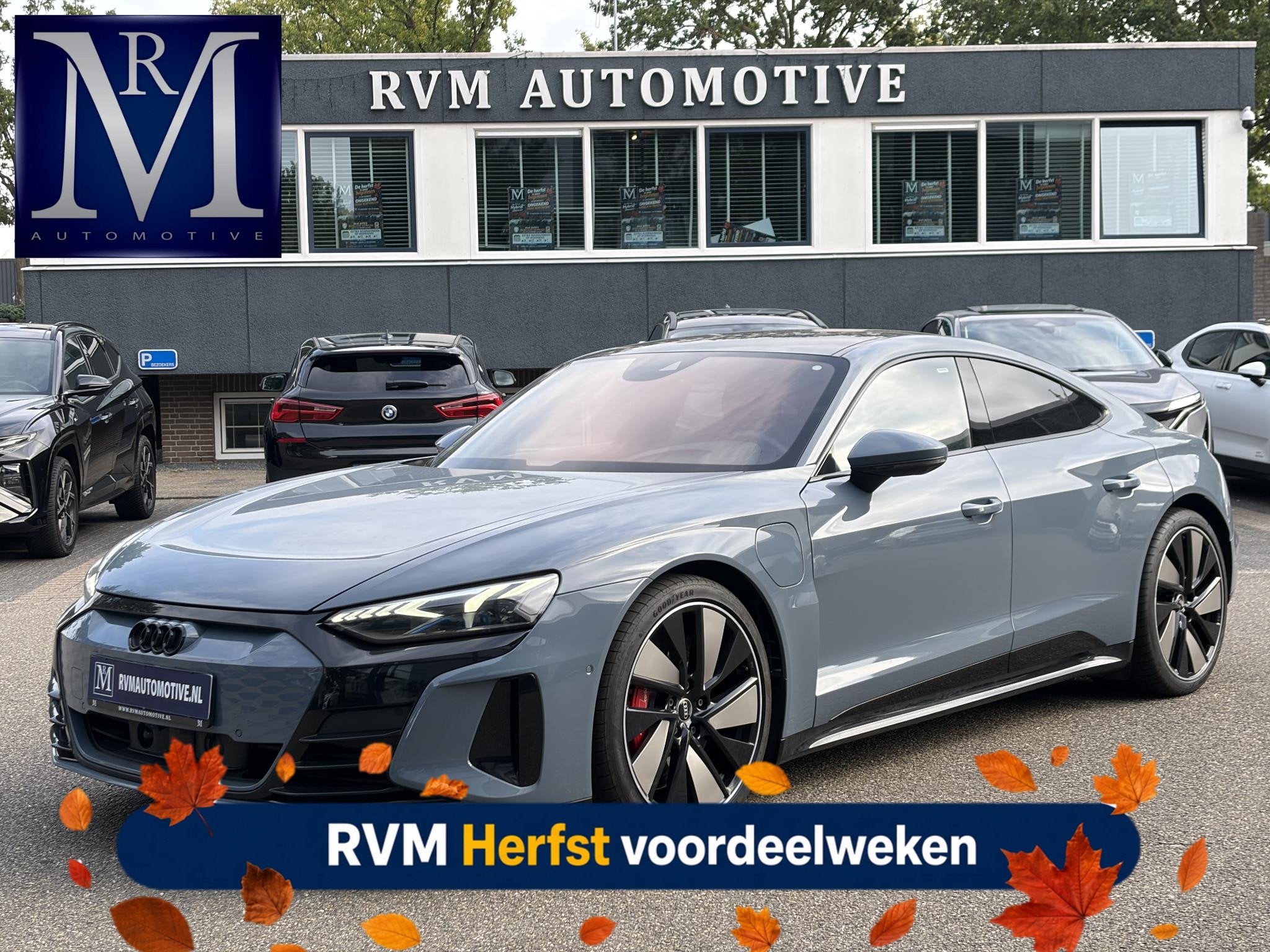 Audi e-tron GT GT 93 kWh 4WD VAN: 56.900,- VOOR: 53.877,- UW, Auto's, Automaat, Zwart, 93 kWh, E-tron GT