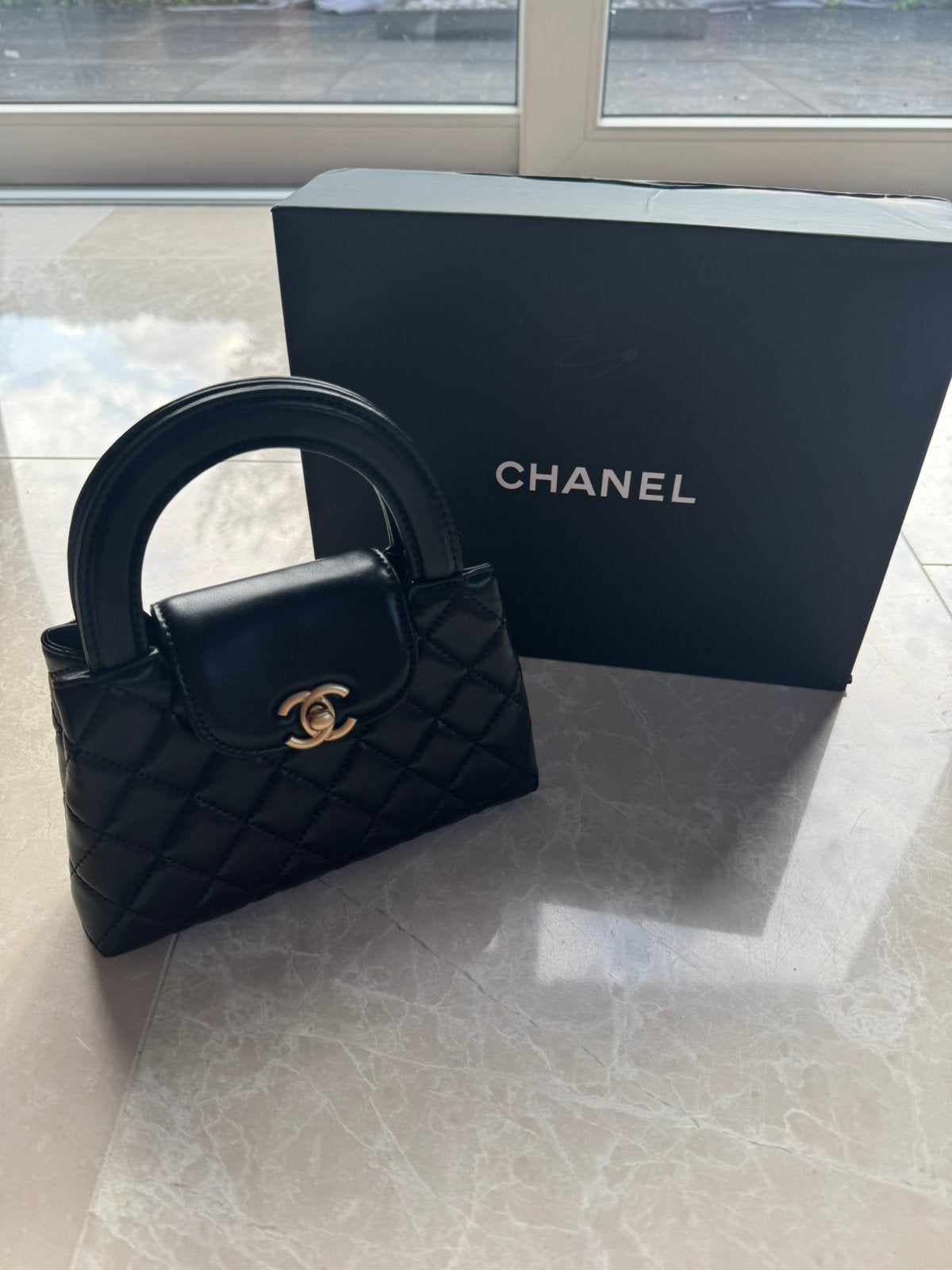 Chanel Kelly Mini Bag, Ophalen of Verzenden, Zo goed als nieuw, Zwart, Handtas