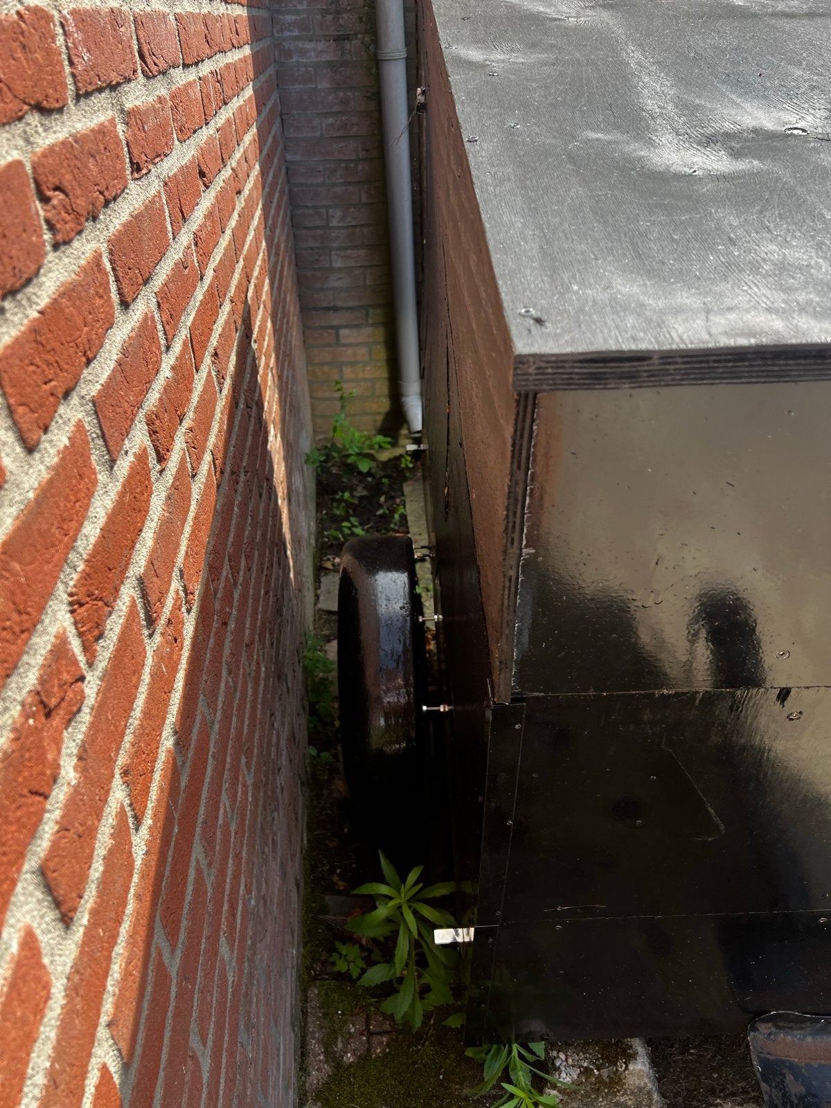 Compacte aanhanger met huif, Ophalen, Gebruikt