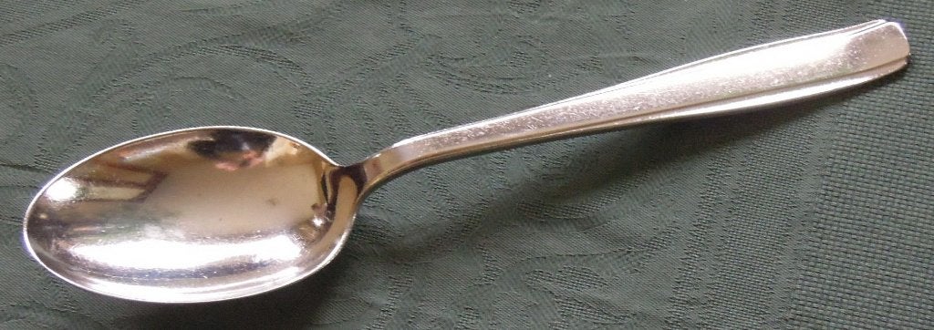 Nr J84: Grote verzilverde Gero art-deco opscheplepel, Ophalen of Verzenden
