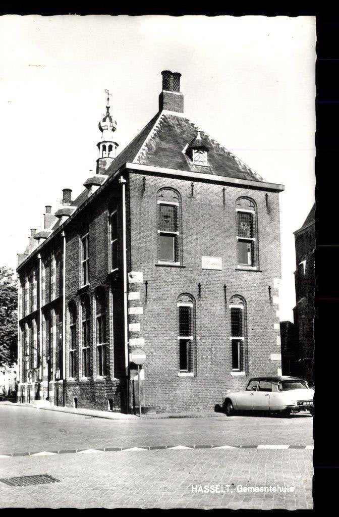 Hasselt (Ov.), Gemeentehuis met oa. Citroën DS Snoek, 1965, Verzenden, 1960 tot 1980, Ongelopen, Overijssel