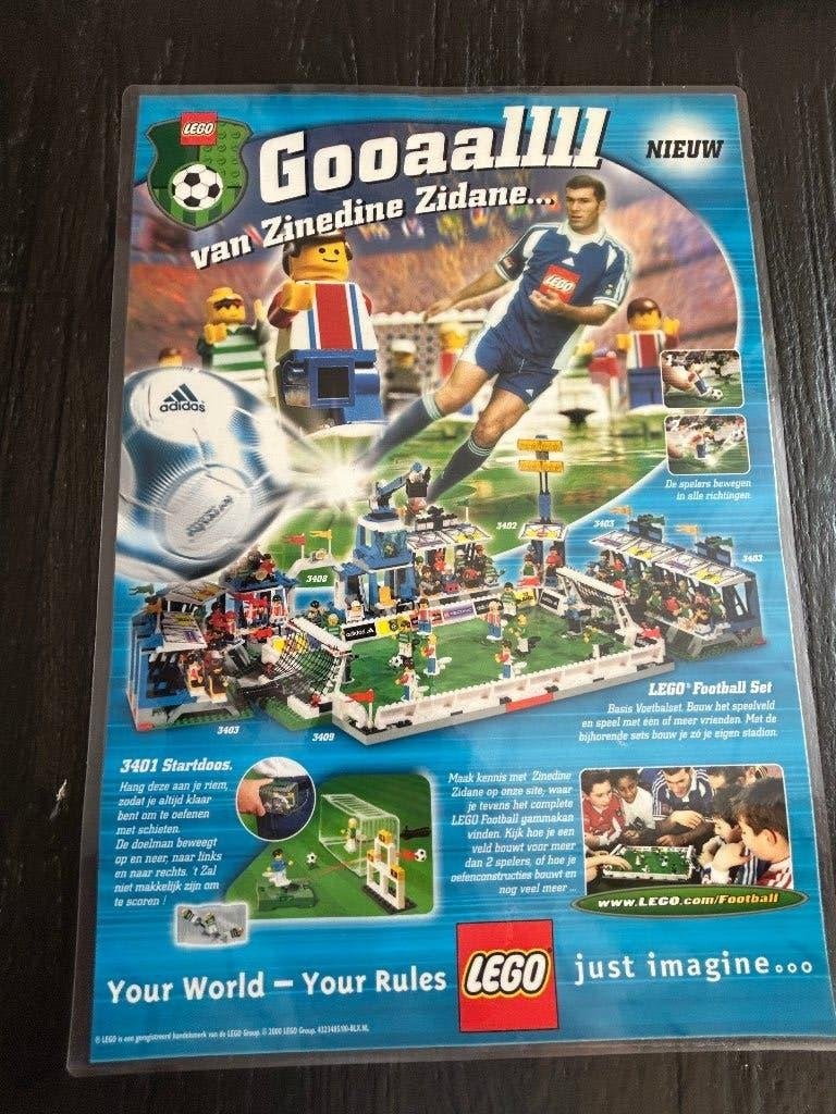 Lego posters 2x a4 formaat city en soccer geplastificeerd, Rechthoekig Staand, A4 of kleiner, Nieuw, Ophalen of Verzenden