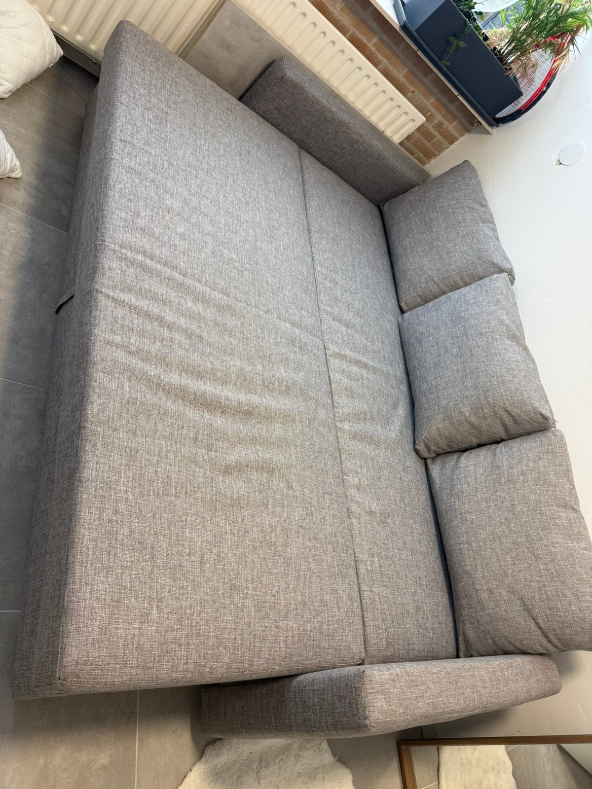 Foto 3 van FRIHETEN 3-zits slaapbank, Faringe lichtgrijs sofabed