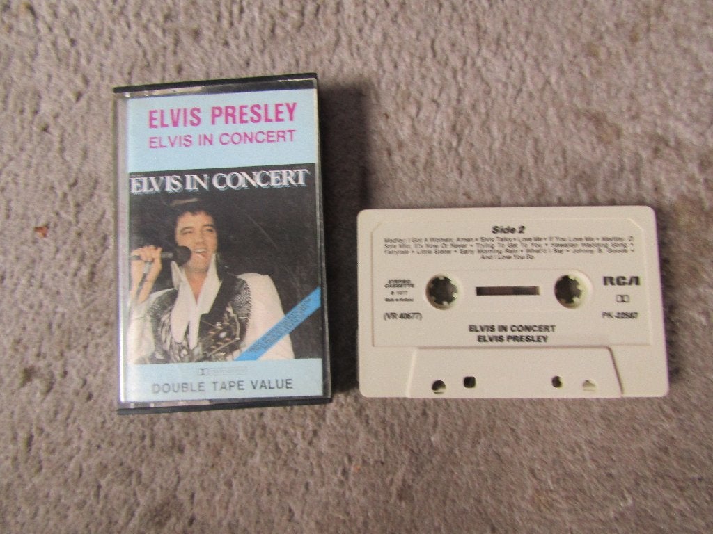 Cassette: Elvis Presley - Elvis in concert, Cd's en Dvd's, Cassettebandjes, Gebruikt, 1 bandje, Ophalen of Verzenden, Origineel