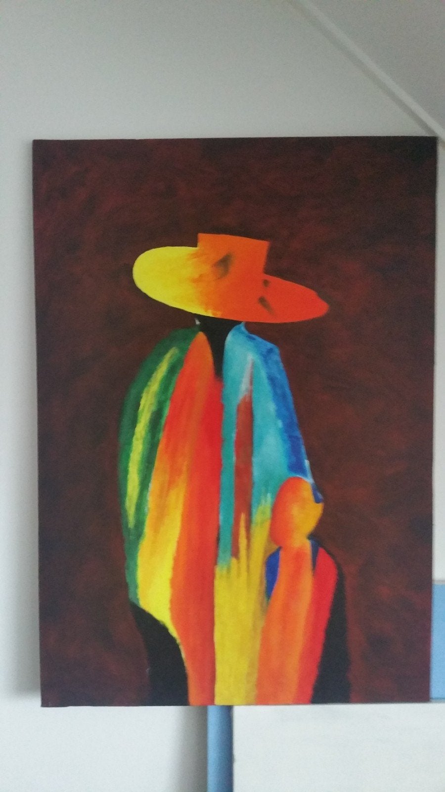 Acryl op doek, Ophalen