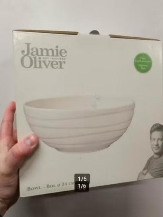 Jamie Oliver waves bowl 24 cm nieuw, Keramiek, Nieuw, Ophalen of Verzenden, Schaal of Schalen