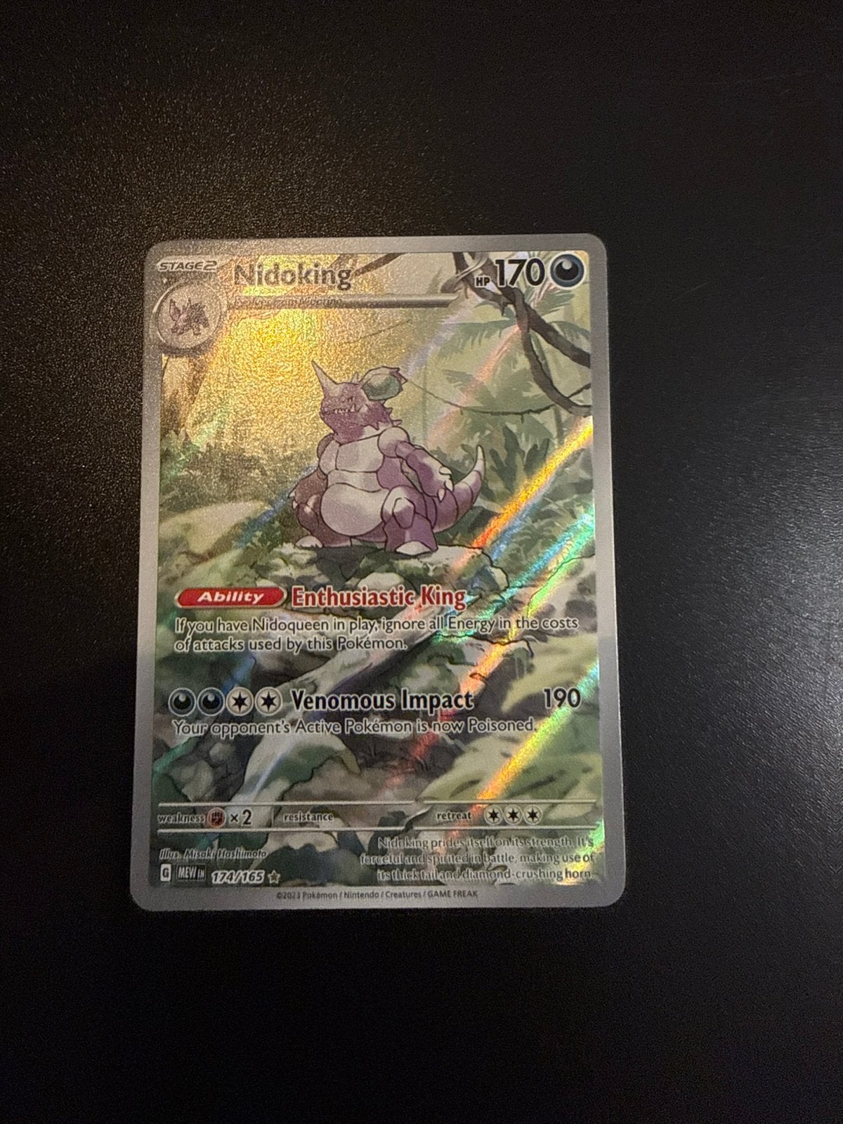 Nidoking (MEW 174) NM, Ophalen of Verzenden, Zo goed als nieuw
