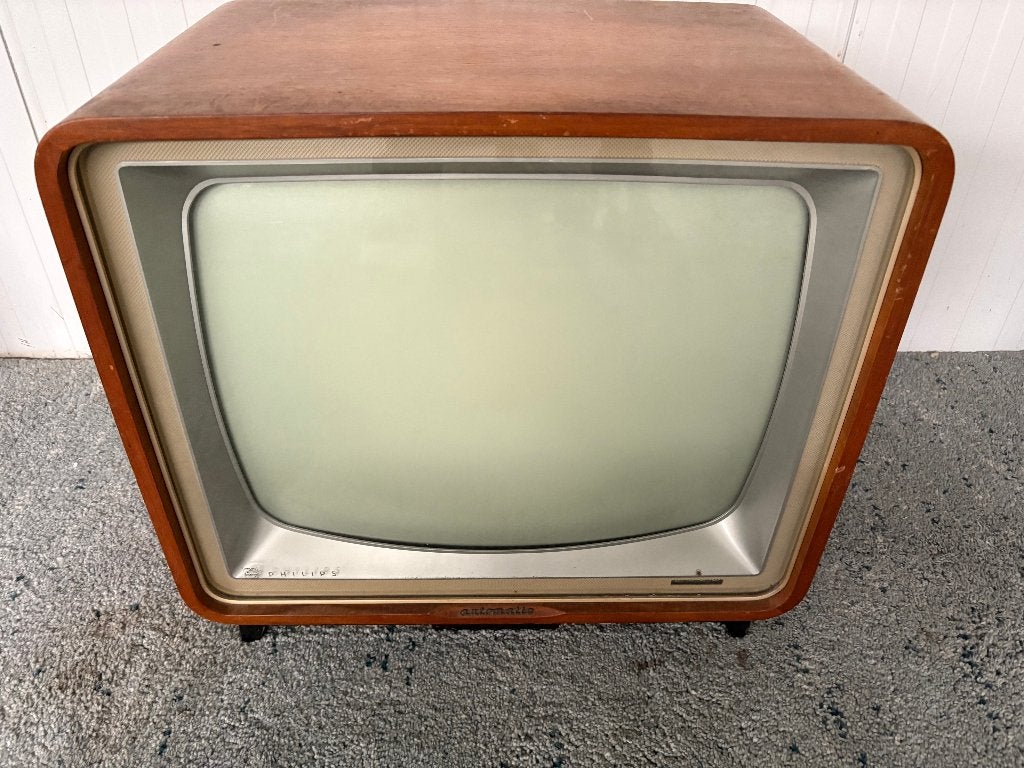 Vintage Philips 23 inch CRT tv jaren 60, Audio, Tv en Foto, Vintage Televisies, Gebruikt, 40 tot 60 cm, Philips, Ophalen of Verzenden
