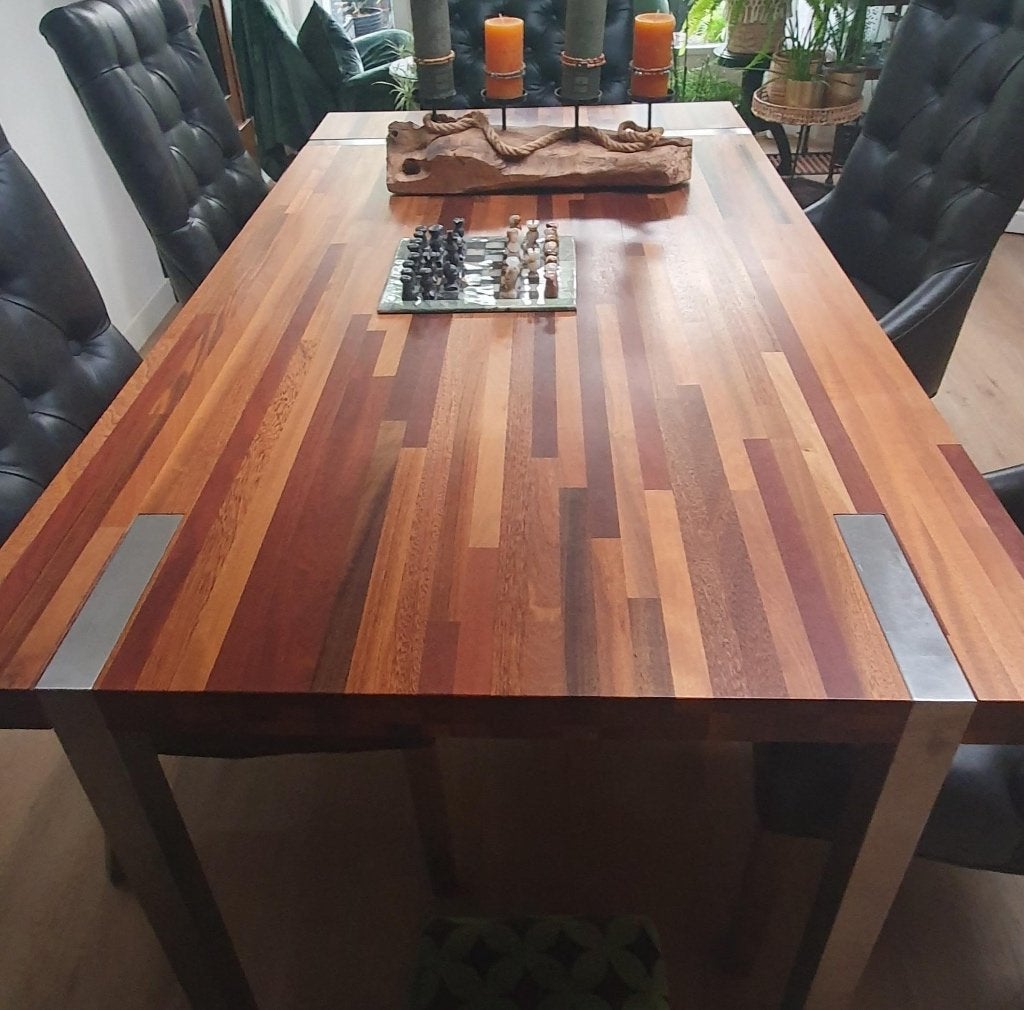Eettafel, Ophalen, 50 tot 100 cm, Zo goed als nieuw, Vijf personen of meer