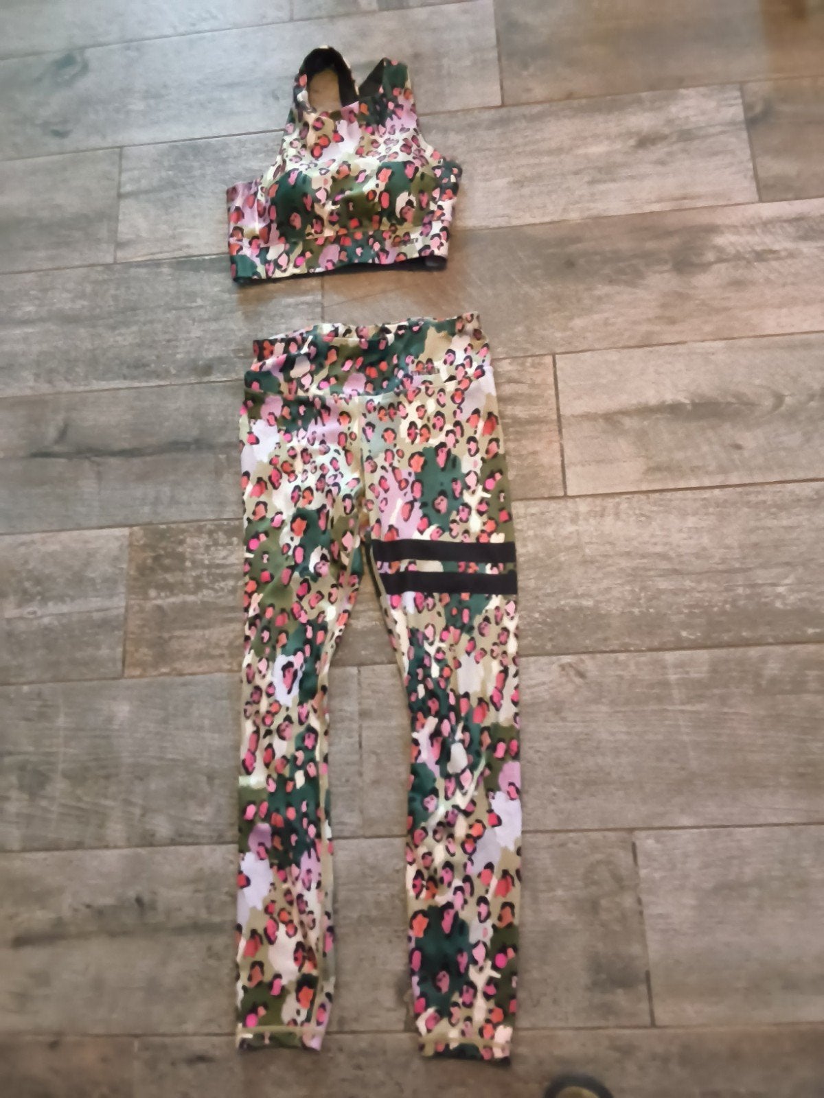 Sportset Legging en Top - Maat M, Kleding | Dames, Maat 38/40 (M), Meerkleurig, Verzenden, Fitness of Aerobics