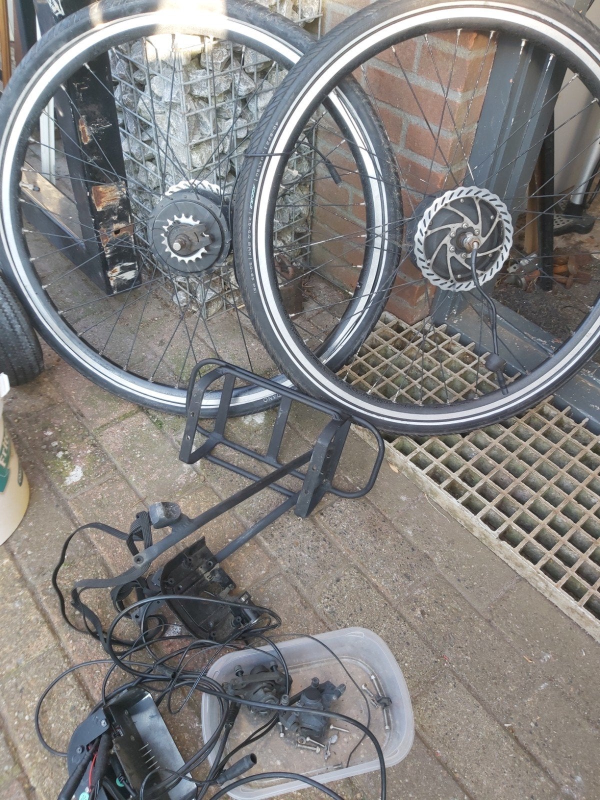 Nuvinci N360 Achternaaf met voorwiel met Motor en Onderdelen, Gebruikt, Nuvinci, Aluminium, Ophalen