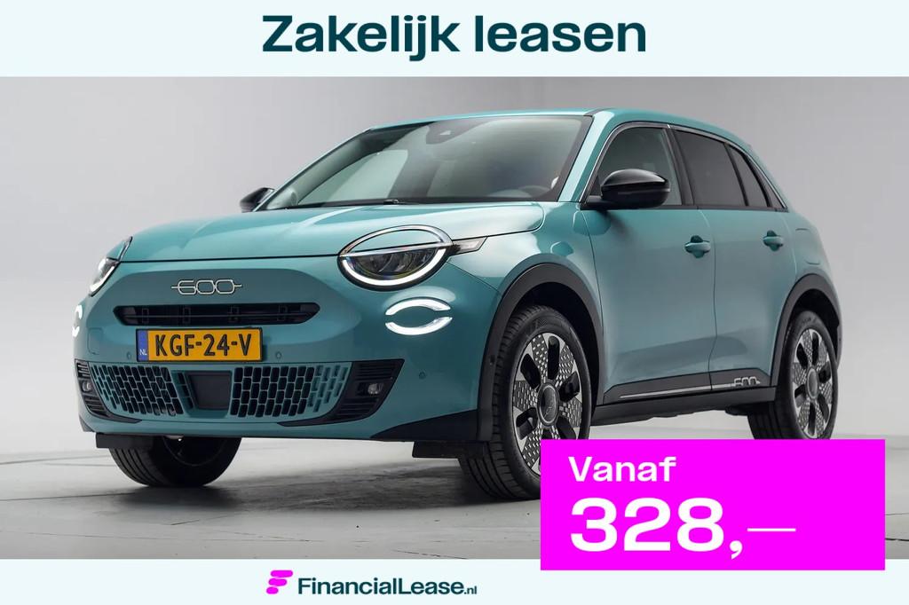 Fiat 600 Hybrid la prima 11 110 CV [ Navi Leder Stoelverwarm, 101 pk, Gebruikt, 1199 cc, Blauw