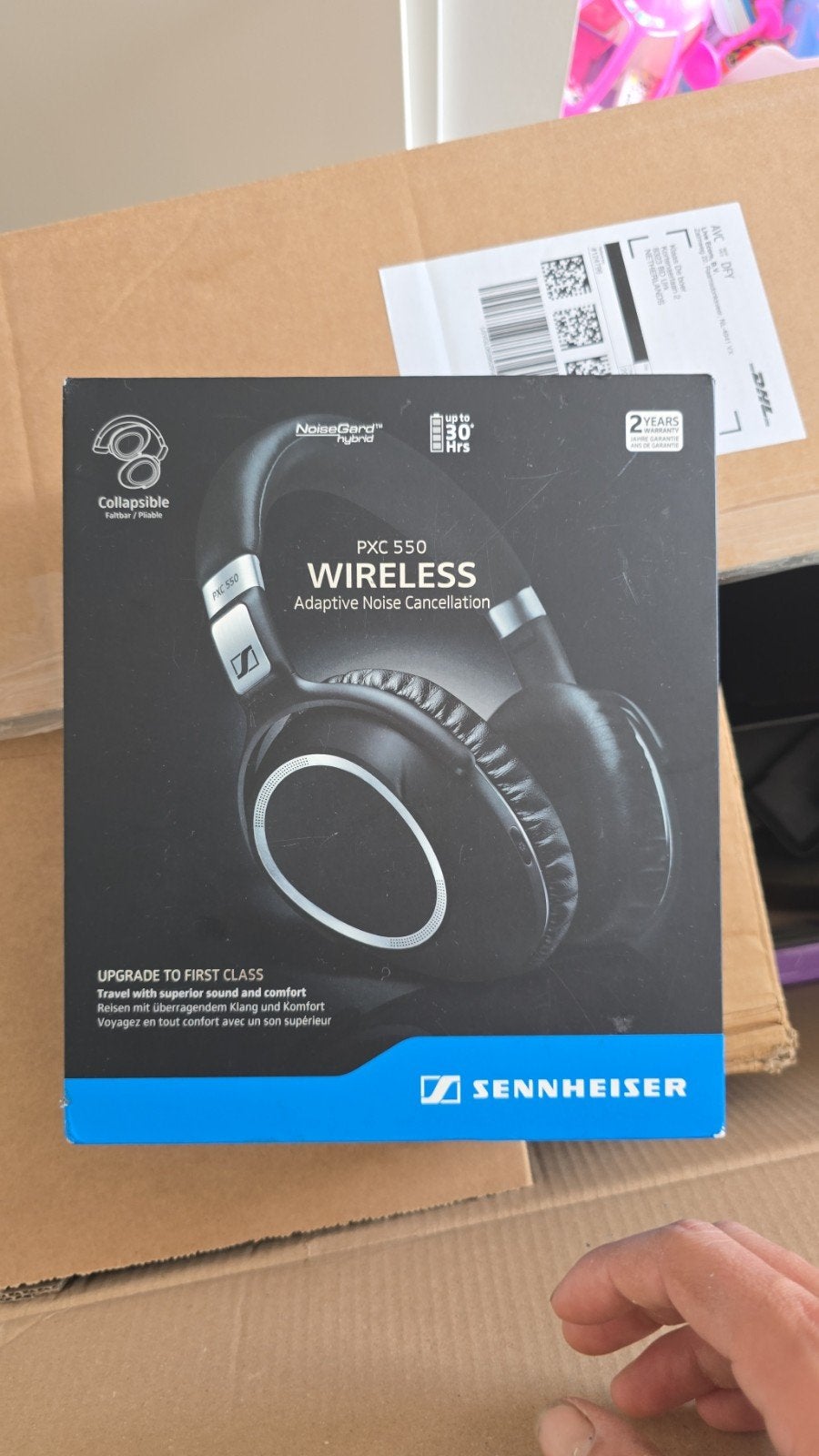 Nieuw Sennheiser PXC 550 Wireless Over-ear Koptelefoon, Overige merken, Overige typen, Nieuw, Zwart