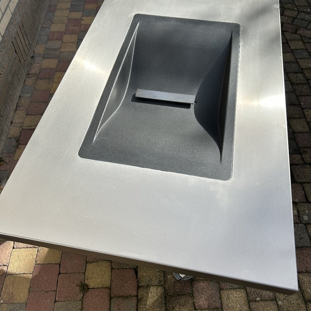 RVS werkblad met spoelbak, Huis en Inrichting, Keuken | Keukenelementen, Nieuw, Minder dan 100 cm, 100 tot 150 cm, 50 tot 75 cm