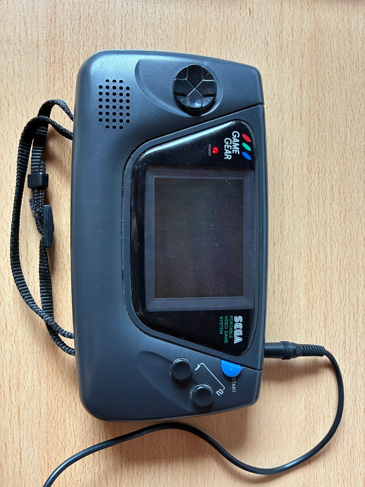Sega Game Gear met adapter en 9 games - defect scherm, Met games, Game Gear, Ophalen of Verzenden, Zonder controller