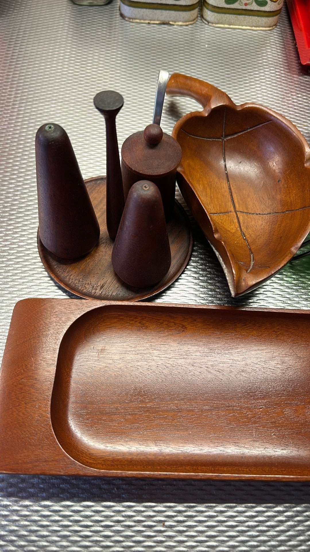 Teakhouten keukenspullen, Antiek en Kunst, Ophalen of Verzenden