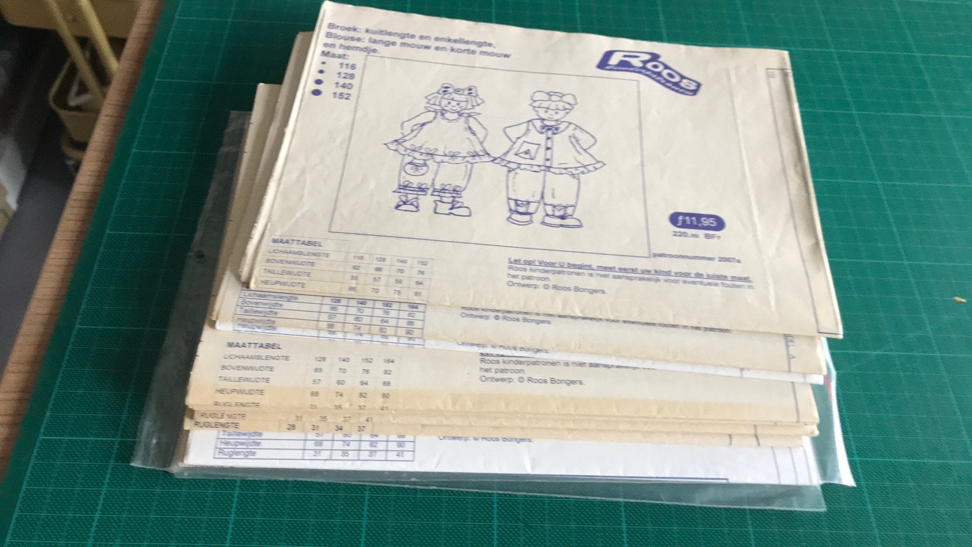 Oudere kinderpatronen meisjes en jongens 116/152 roos (ka), Hobby en Vrije tijd, Ophalen of Verzenden, Zo goed als nieuw, Kind