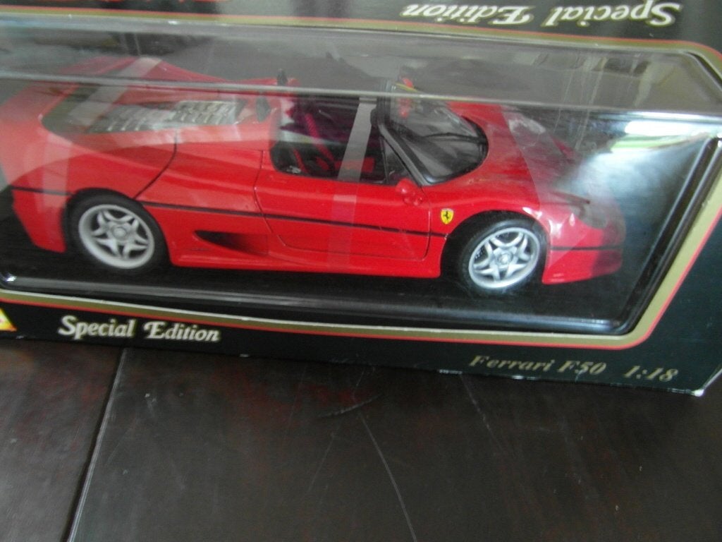 schaalauto Ferrari F50  1:18 Misto  24 cm lang Nieuw in doos, Ophalen of Verzenden, Nieuw, Auto, Overige merken