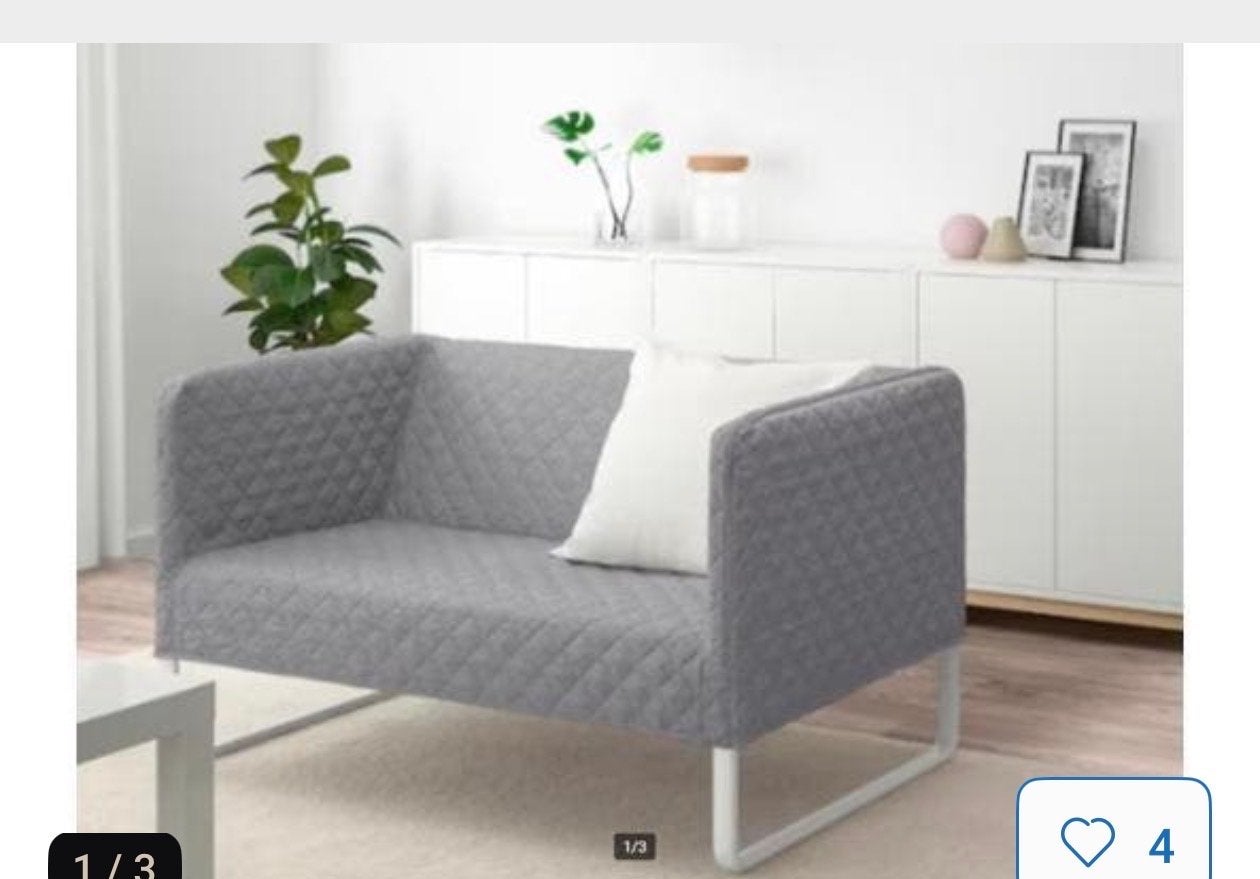 Gratis IKEA Knoppard bank - Gebruikt als hondenbank, Huis en Inrichting, Banken | Bankstellen, Ophalen, Gebruikt, Tweepersoons