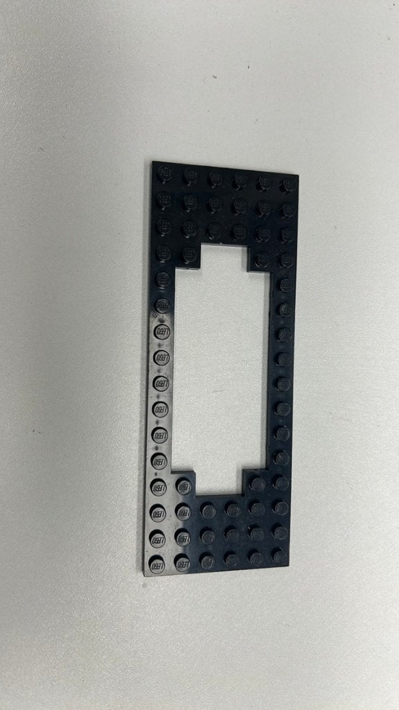 SB2849 Lego trein motor frame 6x16 (3058) zwart, Ophalen of Verzenden, Zo goed als nieuw