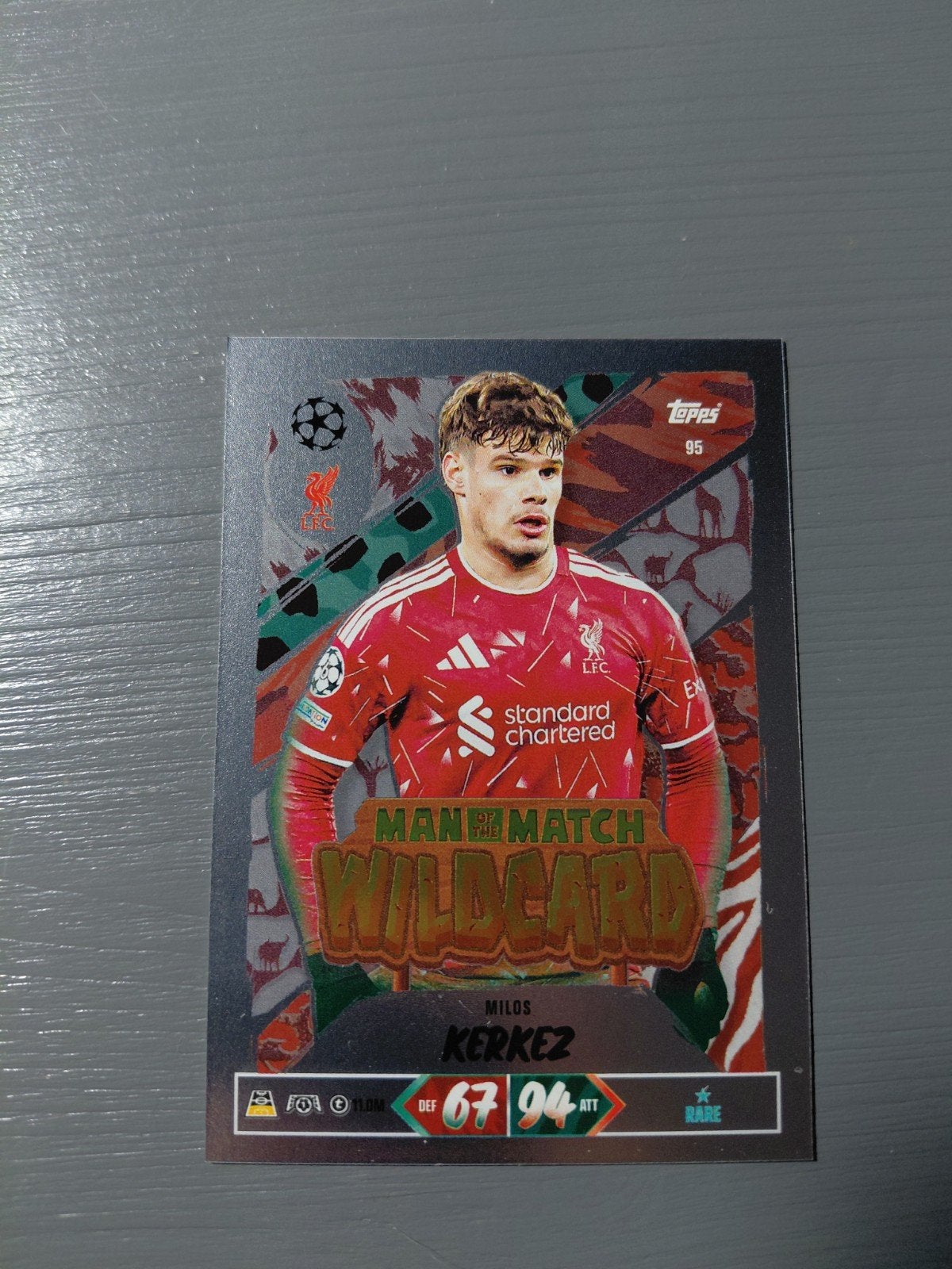 milos kerkez (liverpool) topps match attax 2027, Ophalen of Verzenden, Nieuw, Buitenlandse clubs, Spelerskaart