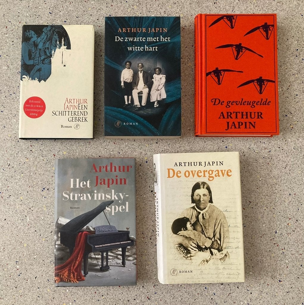 Arthur Japin vijf  titels prijs is inclusief verzenden, Verzenden, Zo goed als nieuw, Arthur Japin, Nederland